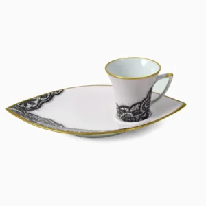 Tazza caffè con piatto