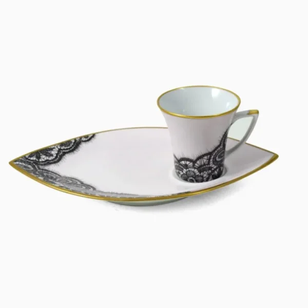 Tazza caffè con piatto
